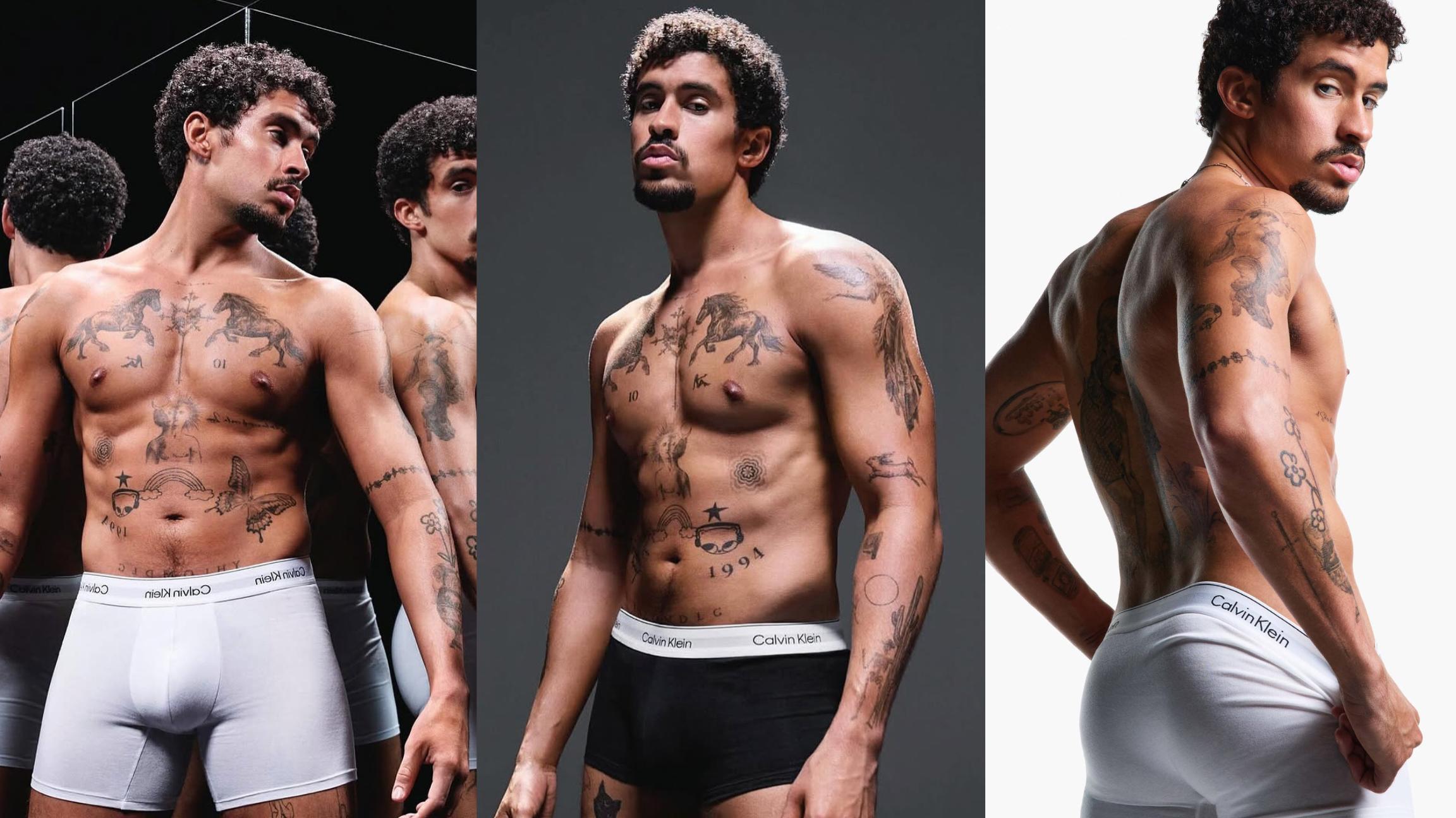 ‘Derrite’ Bad Bunny las redes sociales protagonizando campaña de Calvin Klein . Noticias en tiempo real