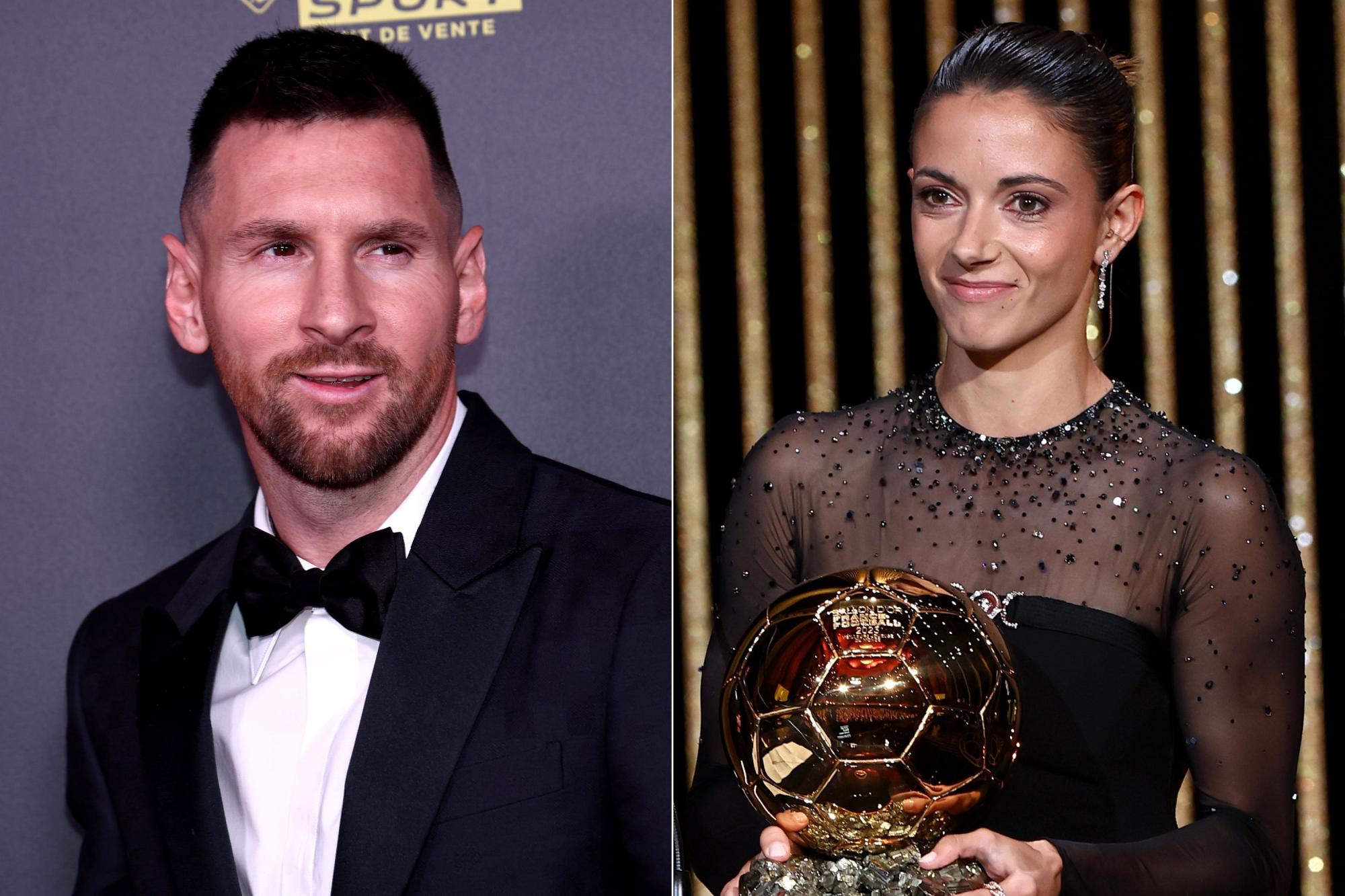 Lionel Messi y Aitana Bonmatí ganan el Balón de Oro 2023. Noticias en tiempo real