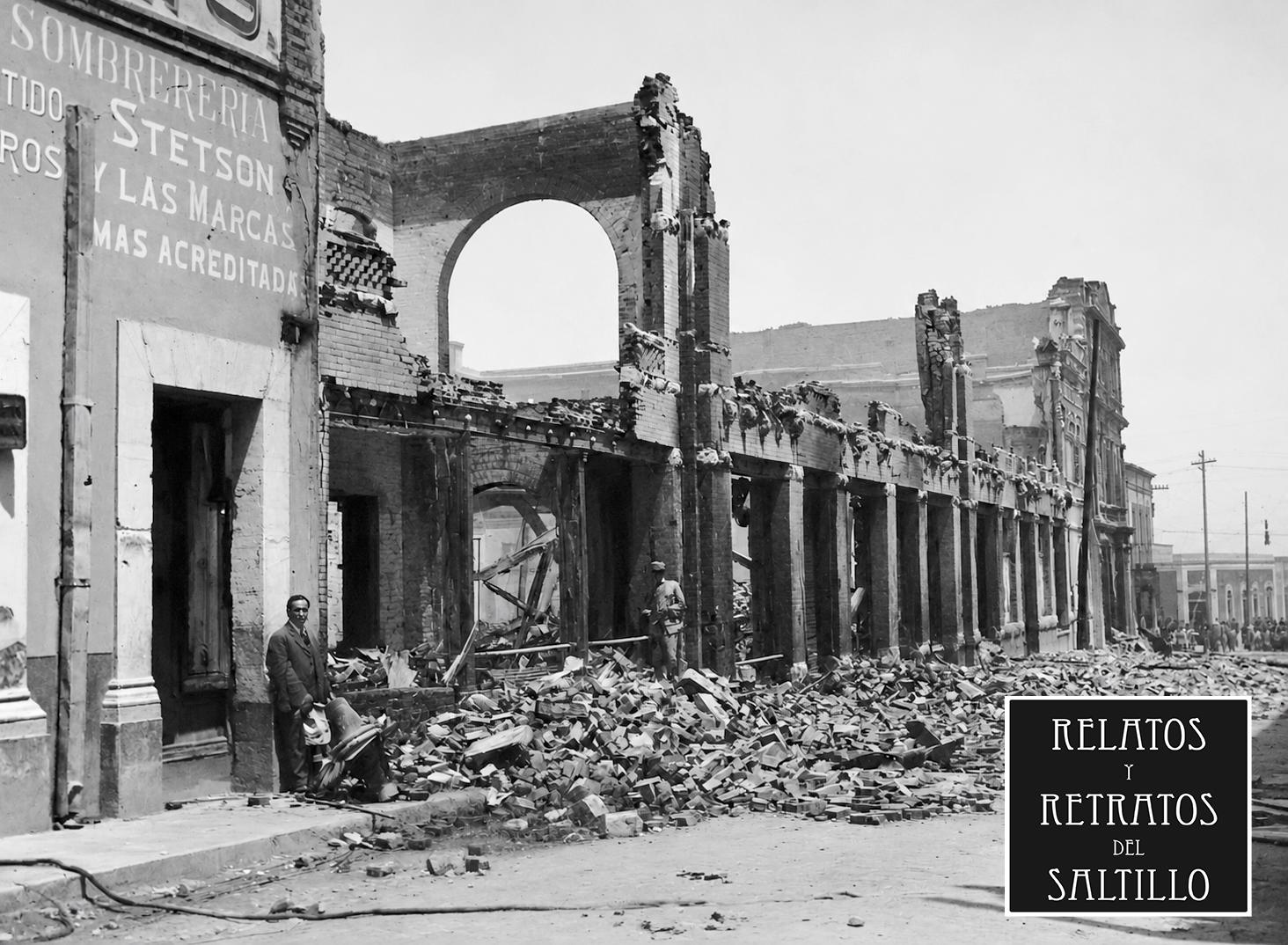 El devastador incendio de 1914 acabó con varios negocios en la primera cuadra de la calle Zaragoza.