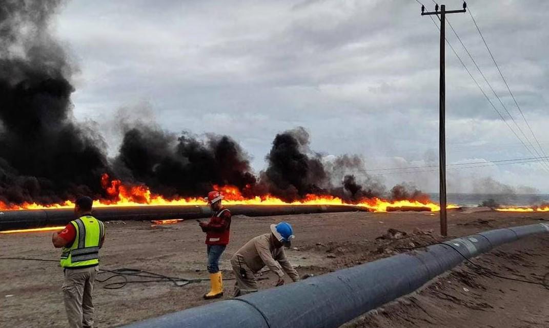 Provocan vientos de huracán Hilary incendio en mina en Baja California Sur. Noticias en tiempo real