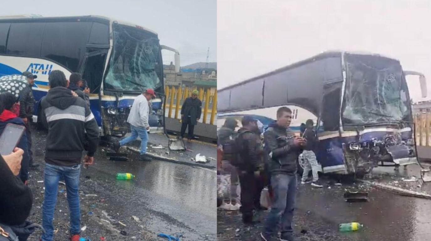 Deja 19 heridos choque en la México-Puebla. Noticias en tiempo real