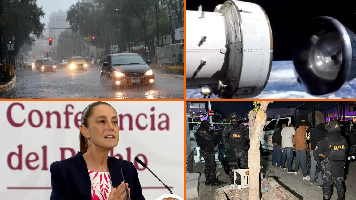 Noticias para el fin de semana: Pronóstico de clima, Claudia Sheinbaum nombra como “histórica” la inversión en infraestructura educativa y ¡Artemis II ya está de regreso!