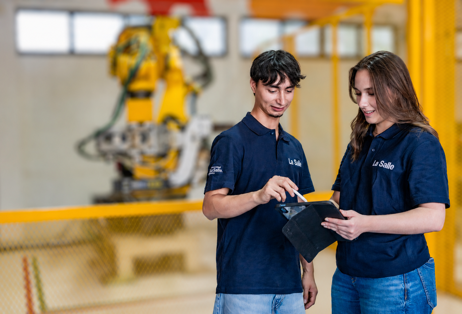 Además de prepararse para el IASP 2026, ambos estudiantes trabajan en otros proyectos junto a compañeros de distintas carreras dentro de la Universidad La Salle Saltillo. FOTO: OMAR SAUCEDO
