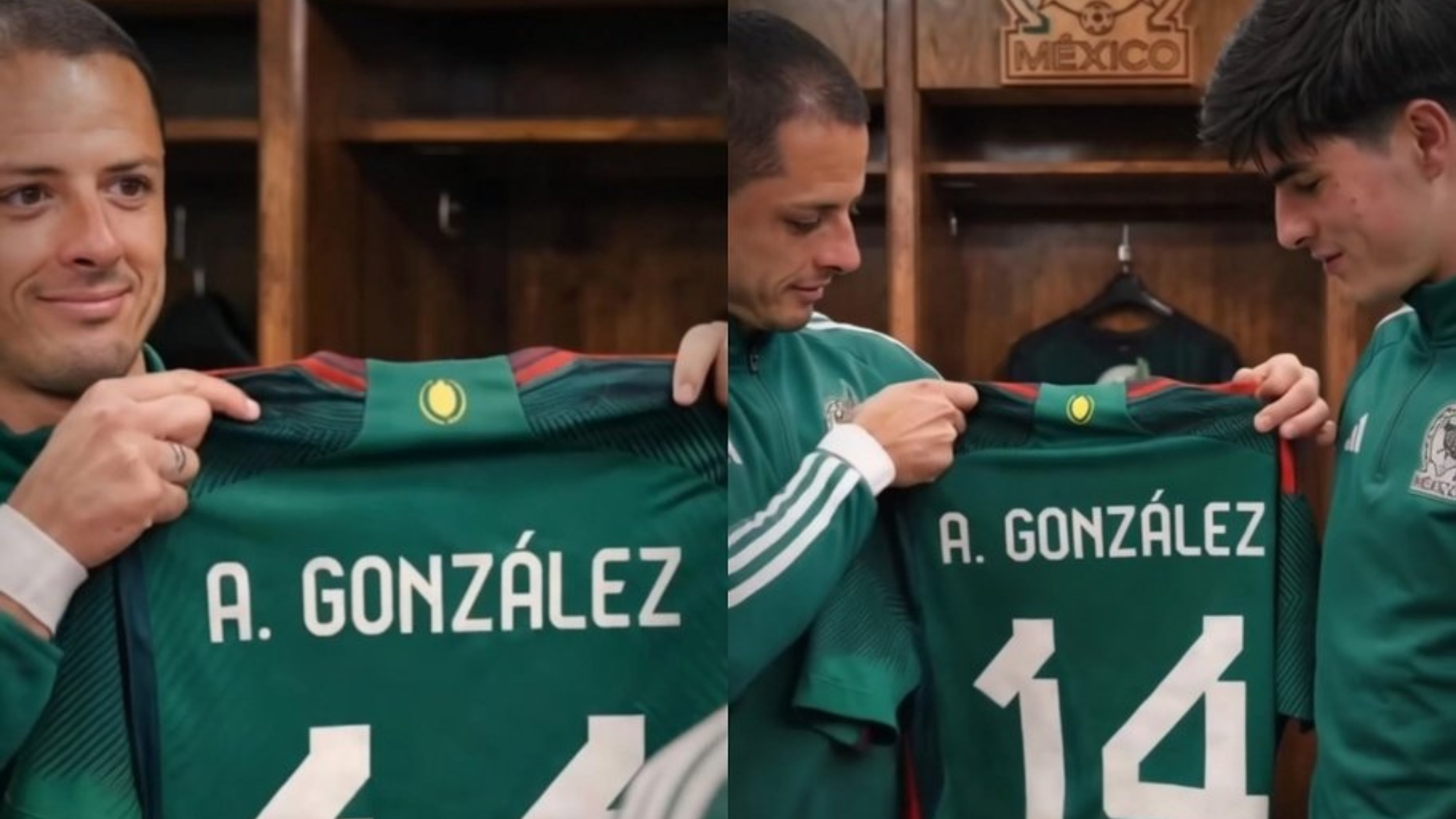 Chicharito entrega el histórico dorsal 14 del Tri a Armando ‘Hormiga’ González