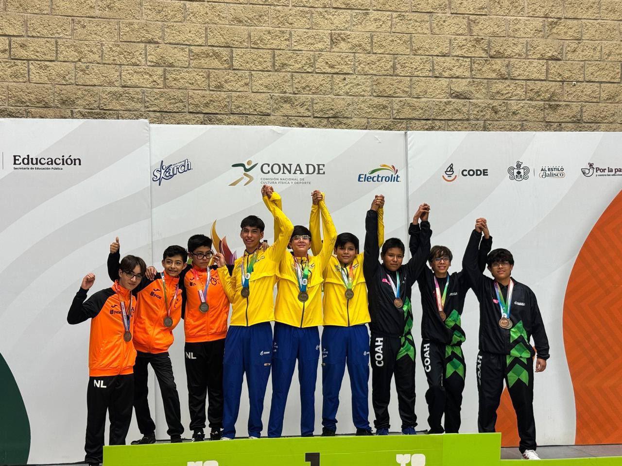 Coahuila suma 6 medallas en Olimpiada Nacional 2026: Destacan natación y tiro deportivo