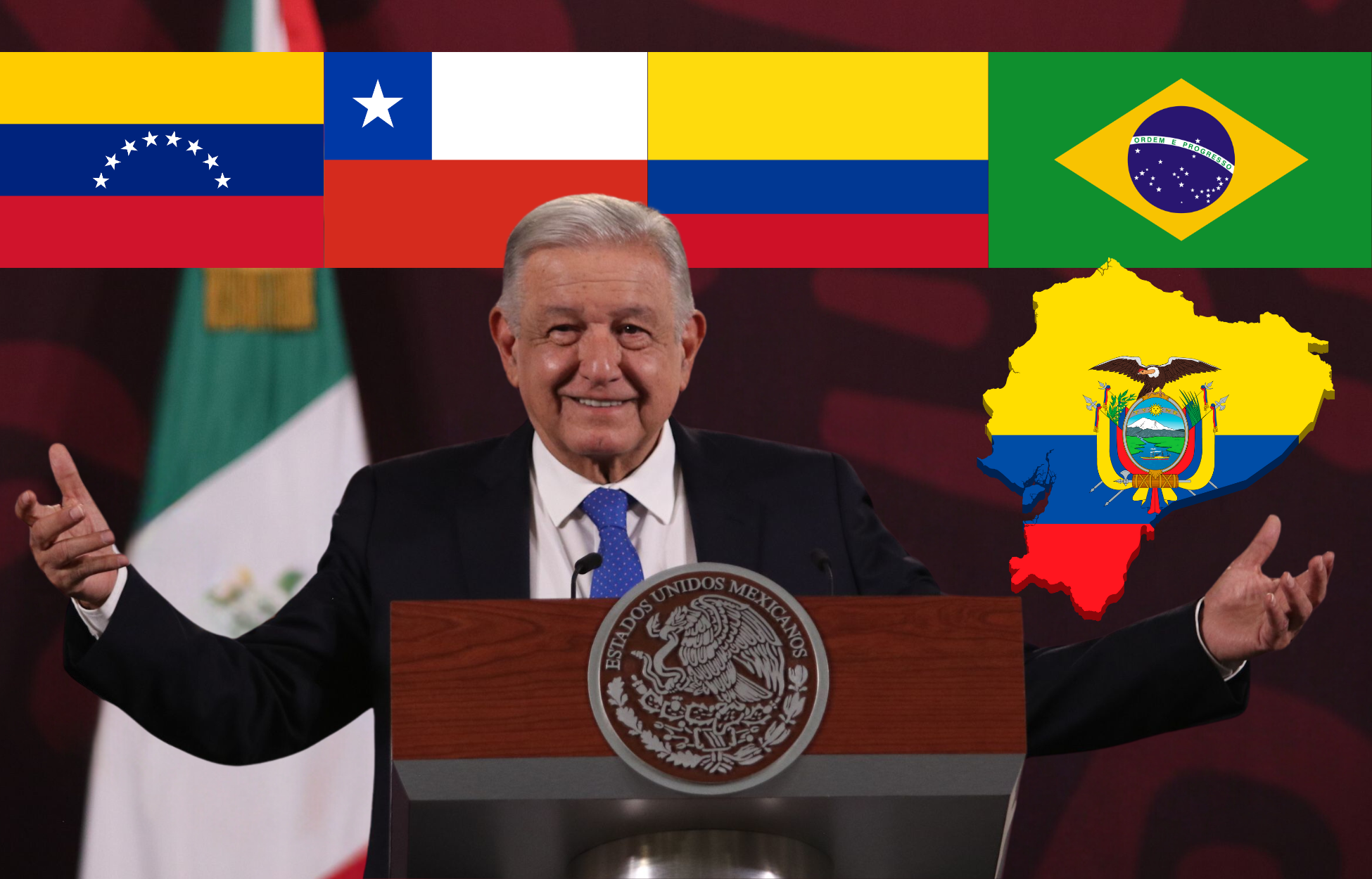 Condena internacional: Presidentes latinoamericanos rechazan la irrupción policial en la embajada de México en Ecuador. Noticias en tiempo real