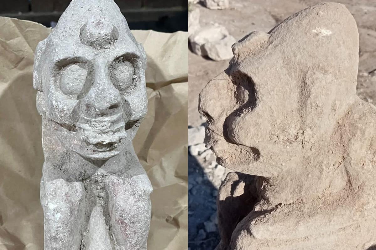 Encuentran terrorífica escultura de la muerte en obras del Tren Maya (fotos). Noticias en tiempo real
