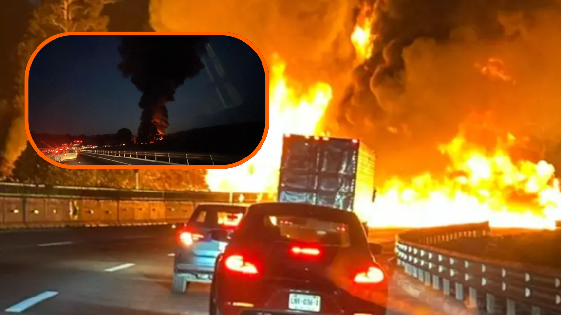 Explosión de pipa de combustible en la carretera México-Puebla. Noticias en tiempo real
