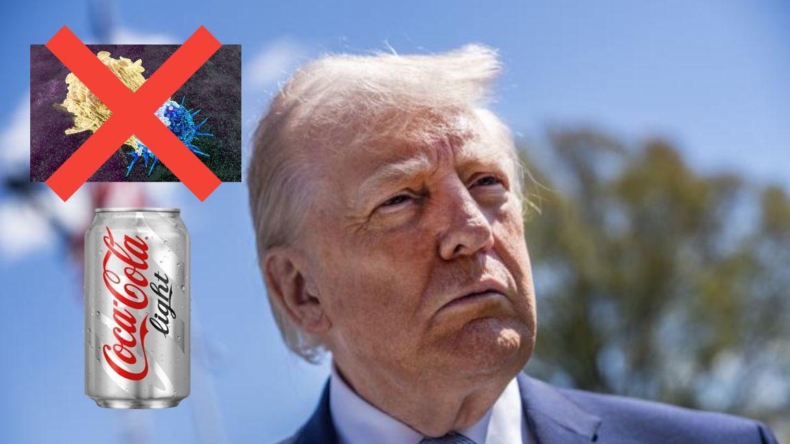 ¿Donald Trump previene el cáncer con Coca-Cola Light?