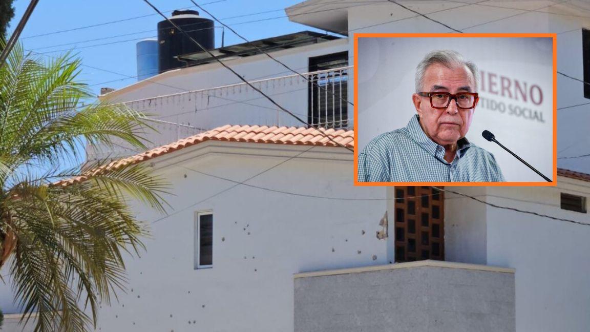 Seguridad Pública confirma balacera en contra de residencia de Rocha Moya; no hay heridos.