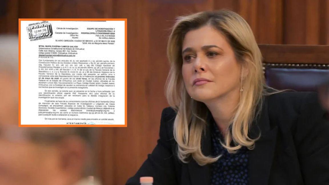 ‘Muchas incongruencias’ asevera Maru Campos contra documento de la FGR