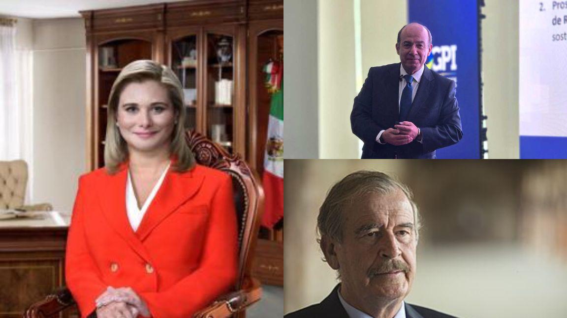 Calderón y Fox expresan su apoyo a Maru Campos tras cita en la FGR