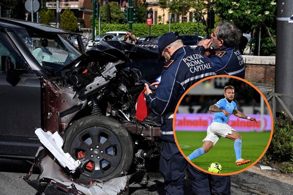 Immobile sufre accidente automovilístico en Roma. Noticias en tiempo real