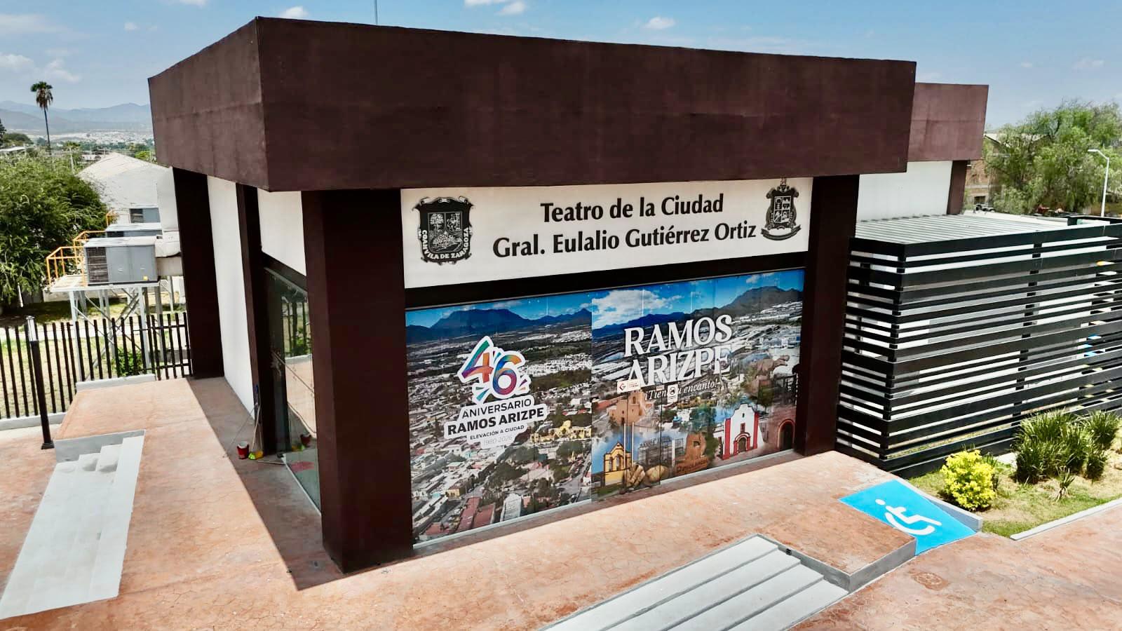 Teatro ‘Eulalio Gutiérrez Ortiz’, escenario que impulsa la vida cultural de Ramos Arizpe