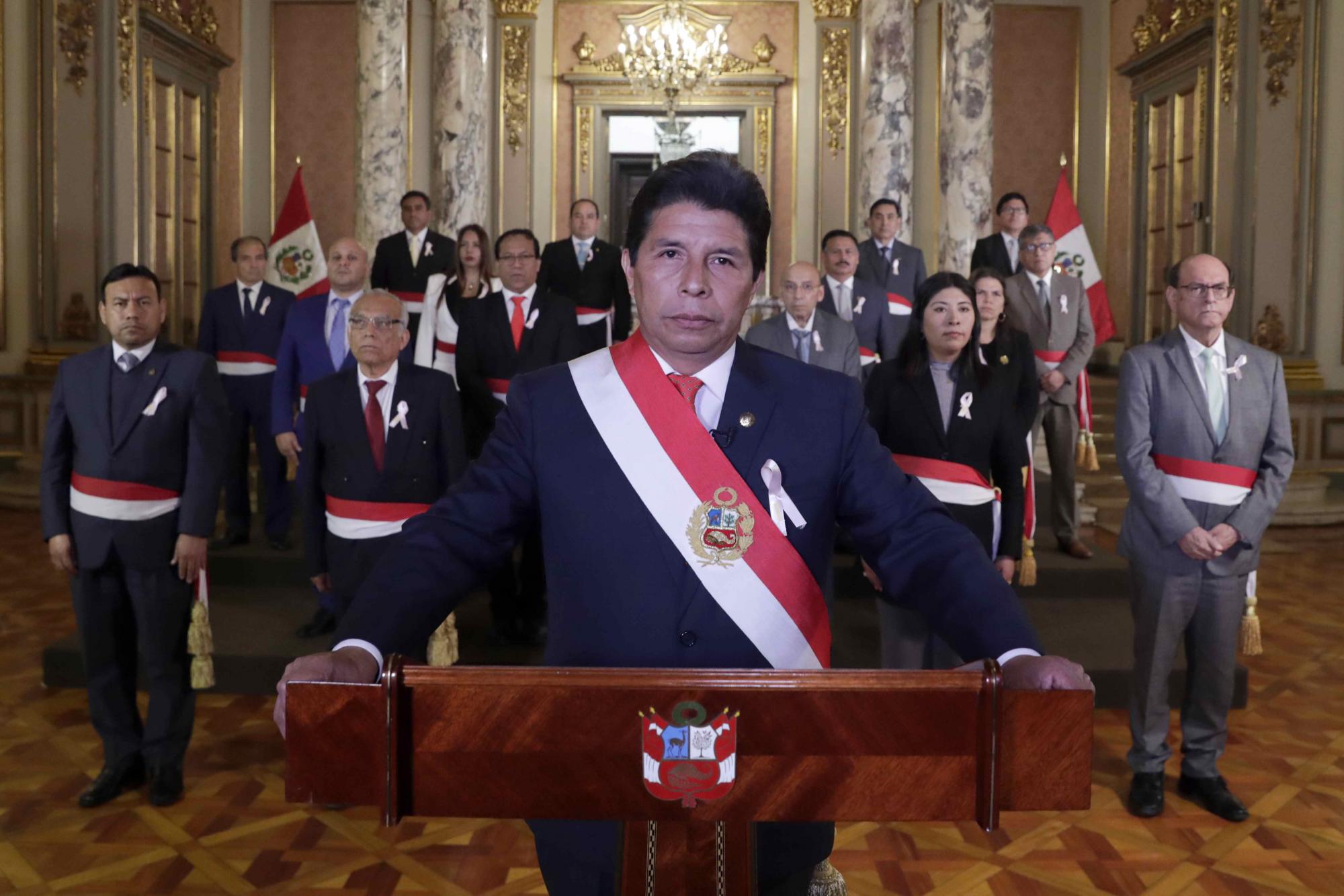 Niega Castillo cierre del Congreso peruano. Noticias en tiempo real