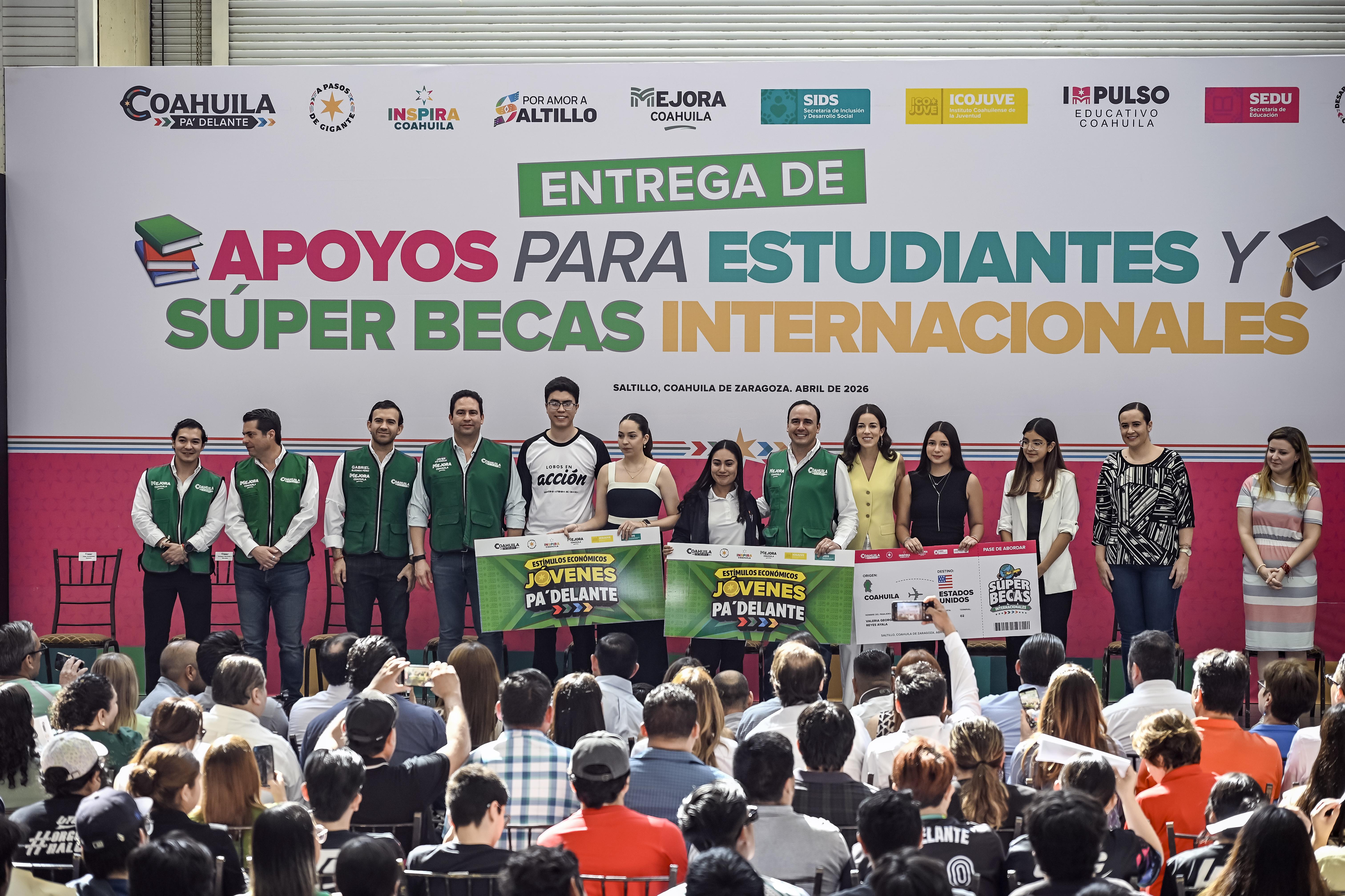 Coahuila impulsa a jóvenes con programa de ‘Súper Becas Internacionales’