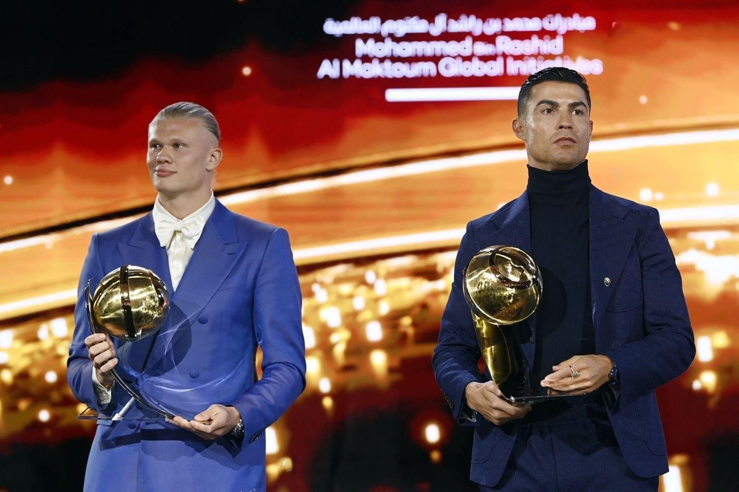 Erling Haaland y Cristiano Ronaldo se llevan el Mejor Jugador y Máximo Goleador en los Globe Soccer Awards. Noticias en tiempo real