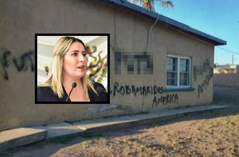 Acusan de “robamaridos” a diputada morenista en Chihuahua, vandalizan su casa. Noticias en tiempo real