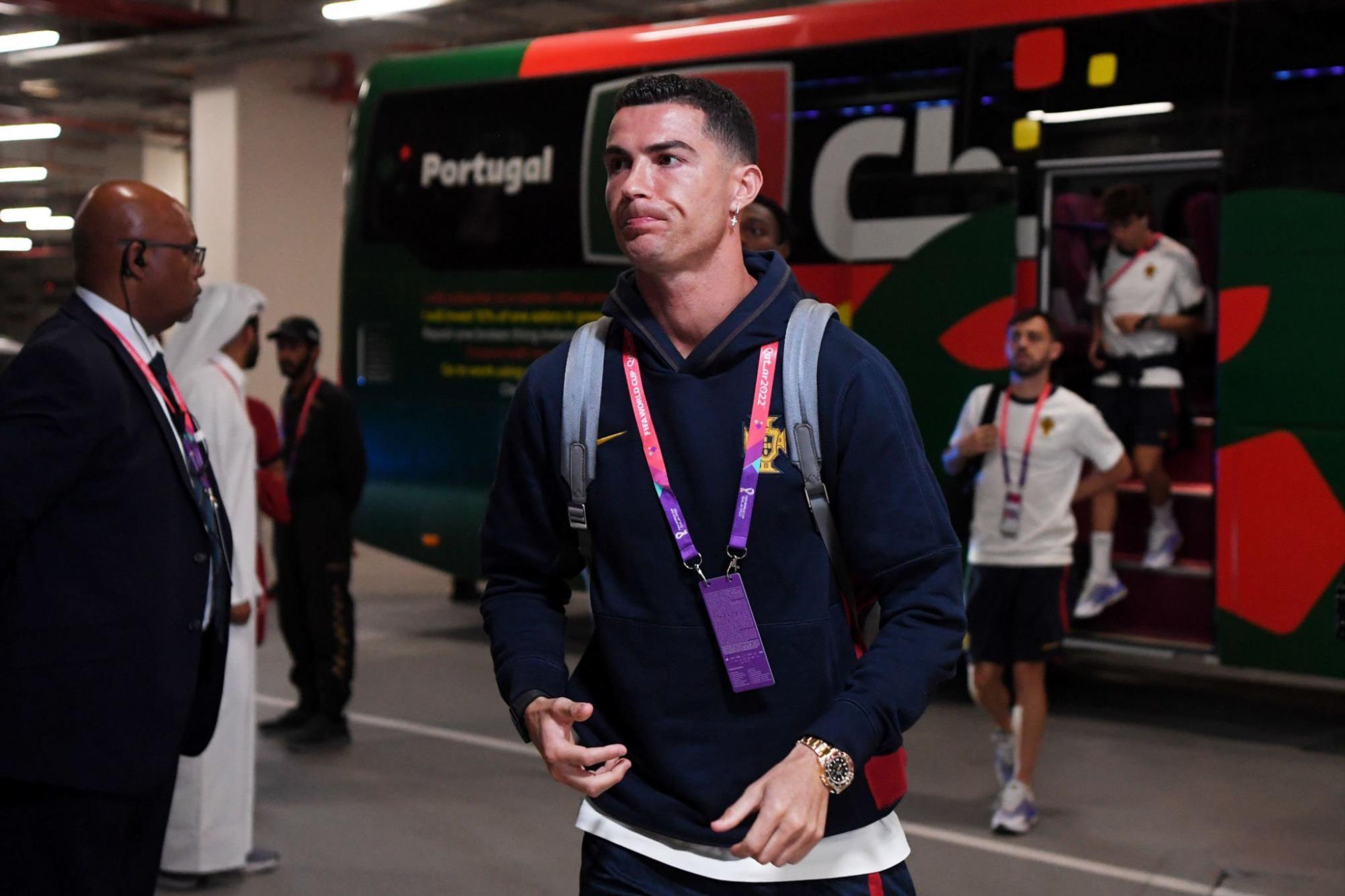 Cristiano Ronaldo en la banca para el partido de Qatar 2022 de Portugal contra Suiza. Noticias en tiempo real