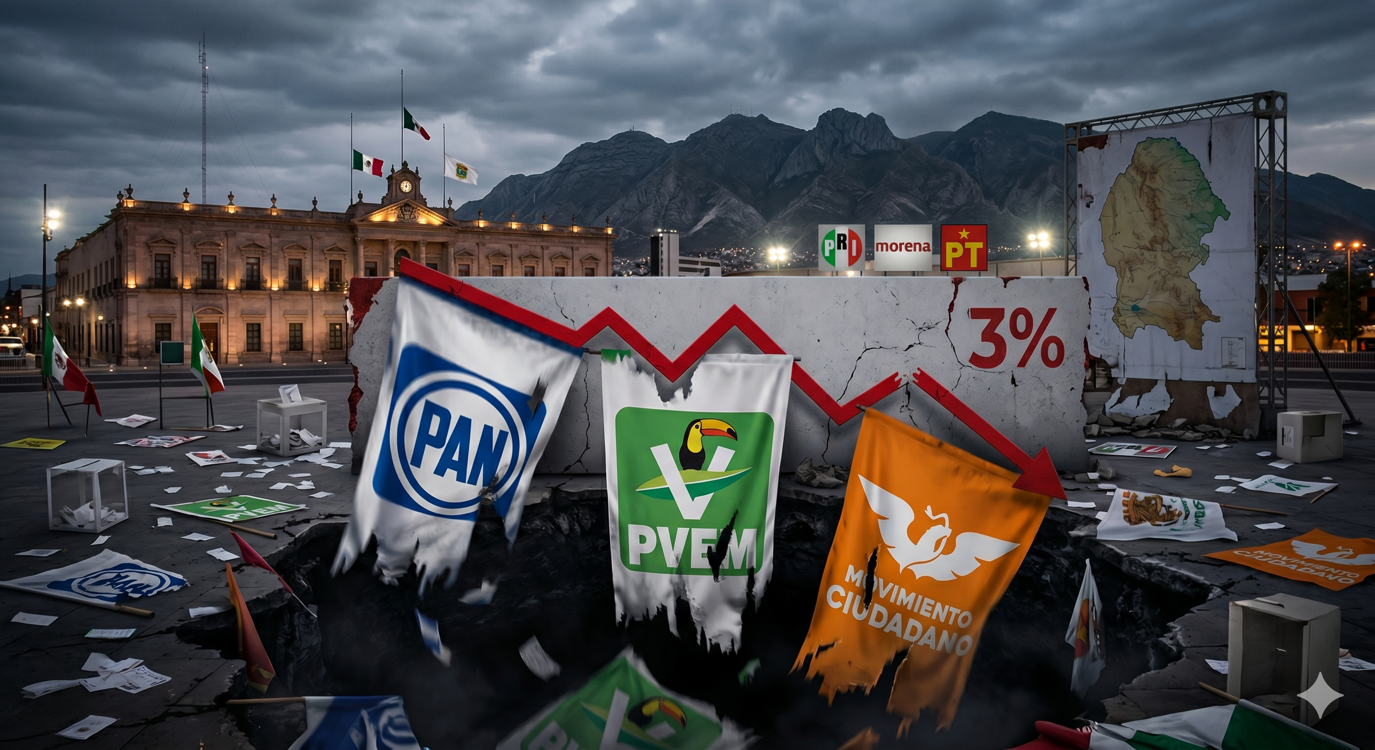 Elección en Coahuila: Perderán PAN, PVEM y MC prerrogativas 