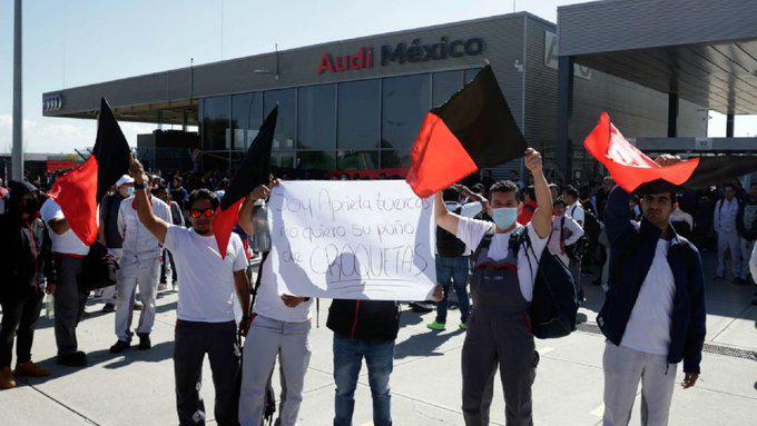 Audi cede y dará aumento del 10.2% a trabajadores, falta consulta para finiquitar huelga. Noticias en tiempo real