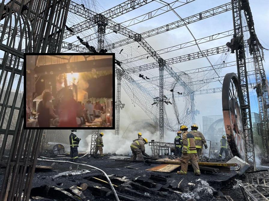 ¿Cómo inició el incendio en una fastuosa boda de San Miguel de Allende?; videos revelan la causa. Noticias en tiempo real