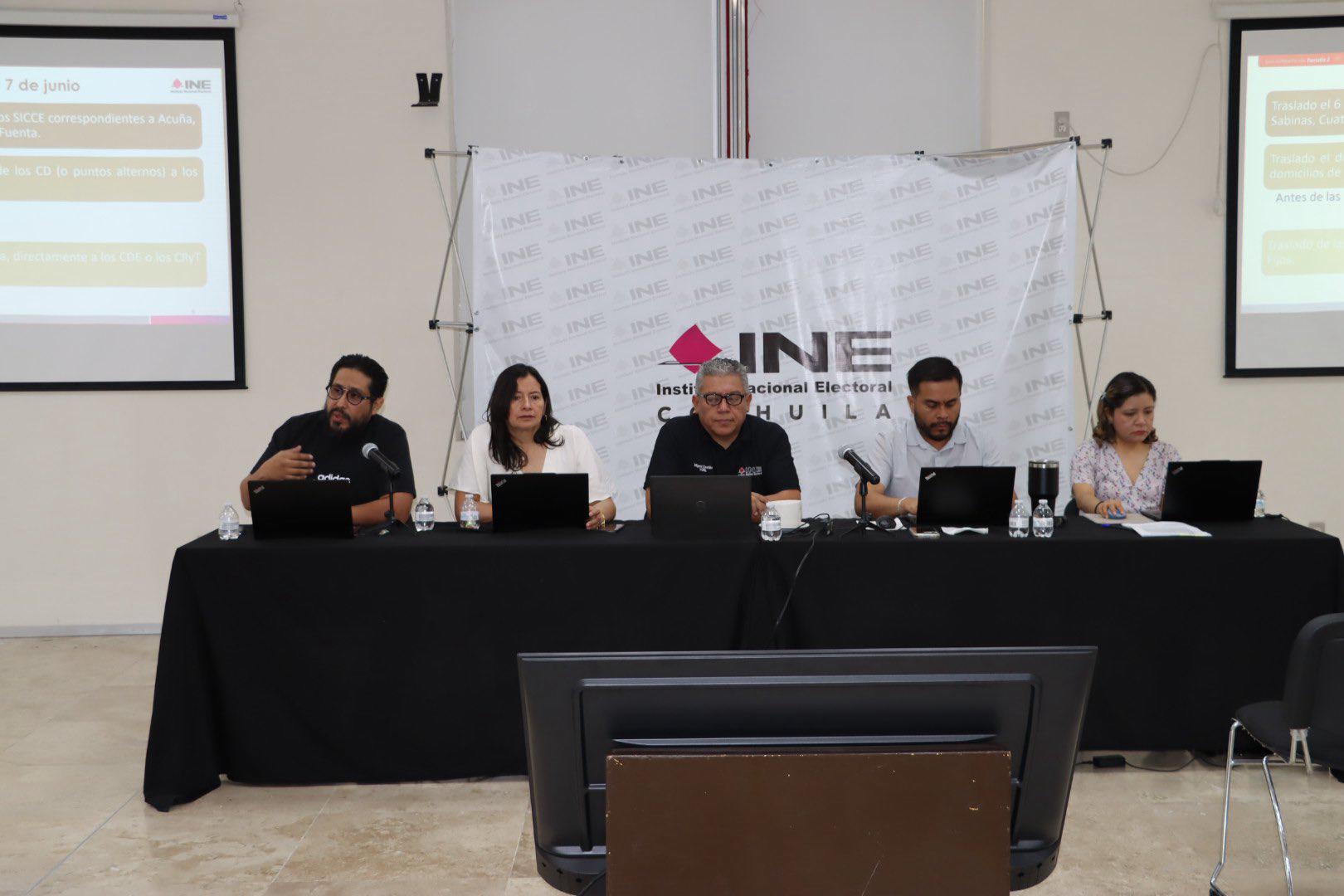 INE Coahuila afina preparativos para la elección del 7 de junio