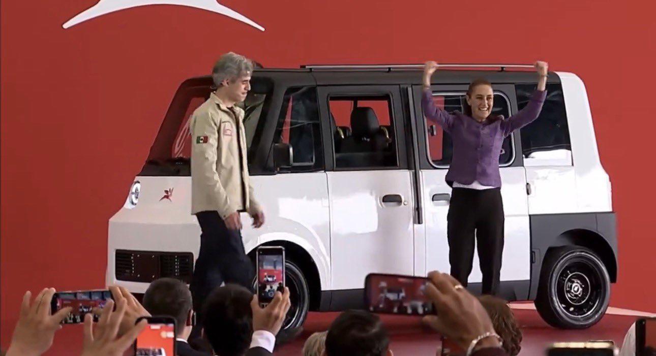 Presentan Olinia, el auto mexicano 100% eléctrico... y Shein