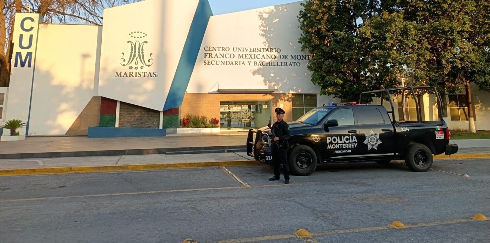 Arman operativo en escuela de Monterrey por amenaza de balacera