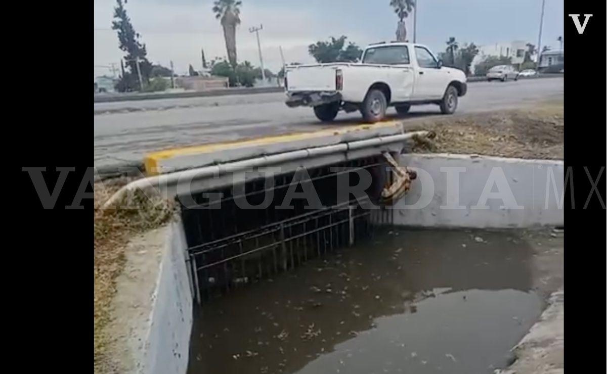 Ramos Arizpe alerta por personas que usan drenaje pluvial como refugio durante lluvias (video)