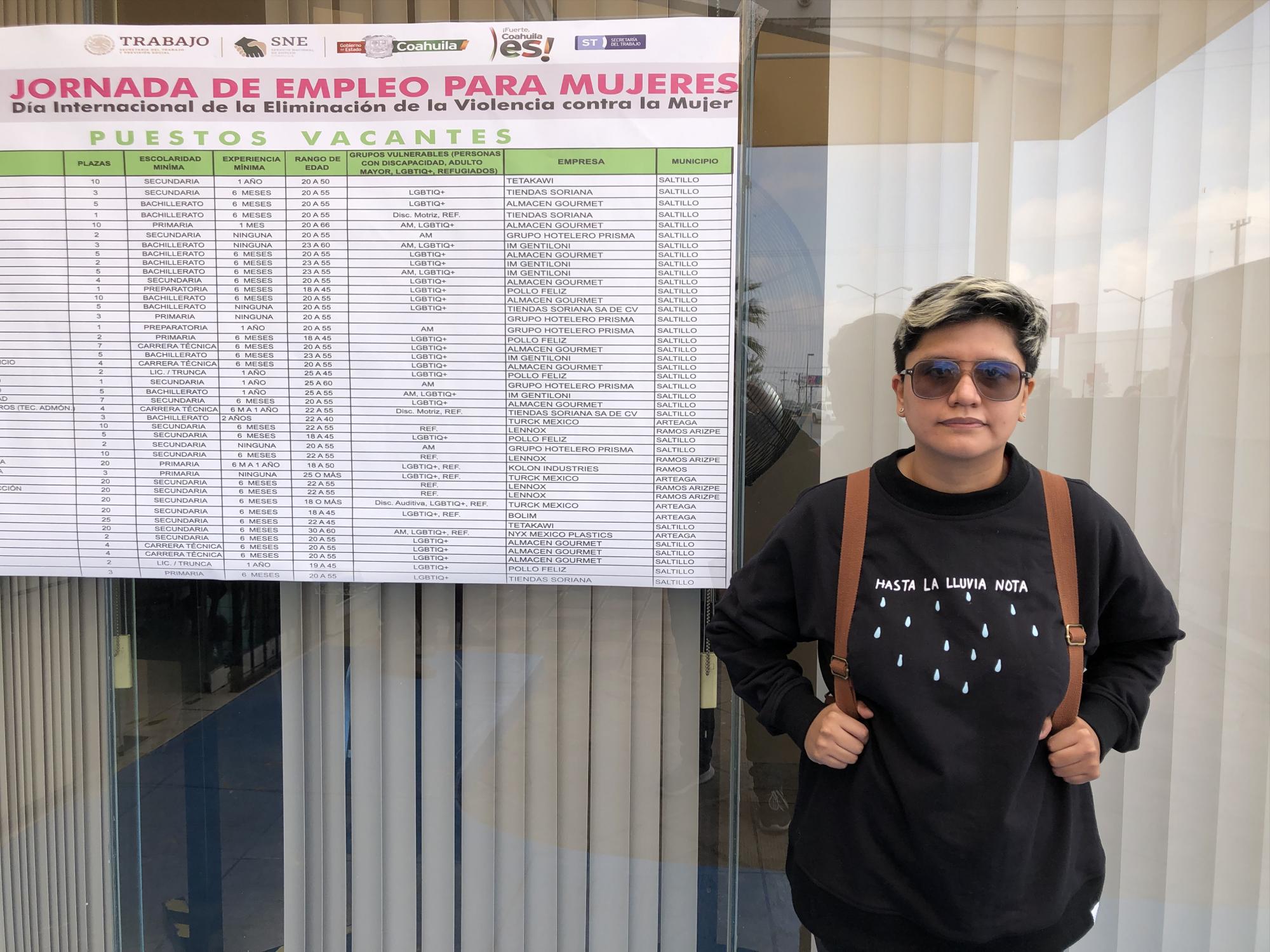 Activista por los derechos humanos con dos carreras no puede encontrar empleo formal en Coahuila. Noticias en tiempo real