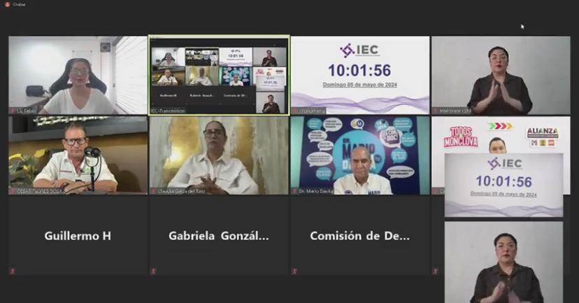 Debaten virtualmente candidatos a la alcaldía de Monclova. Noticias en tiempo real