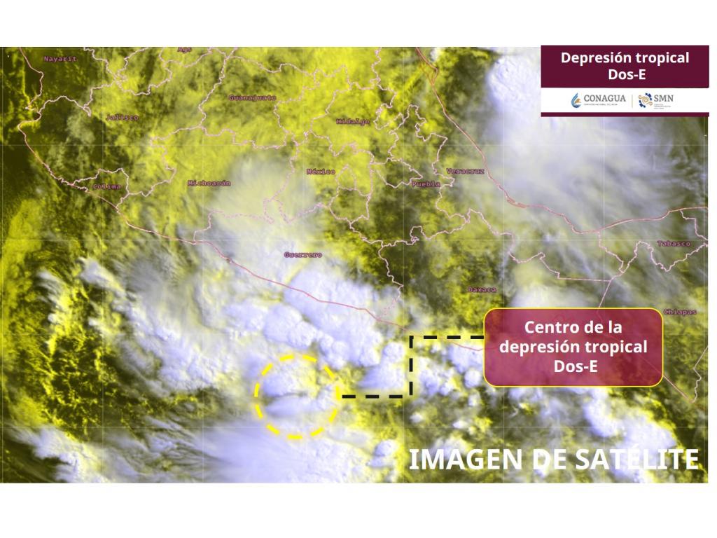 Depresión Tropical Dos-E se forma cerca de Acapulco; podría 