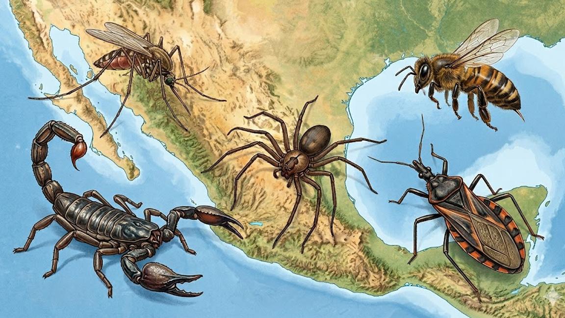 ¡Cuidado!... Estos son los 5 insectos más peligrosos que salen con la temporada de lluvias en México