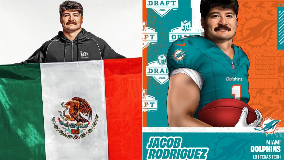 Jacob Rodríguez a los Dolphins: El linebacker mexicano hace historia en el NFL Draft 2026