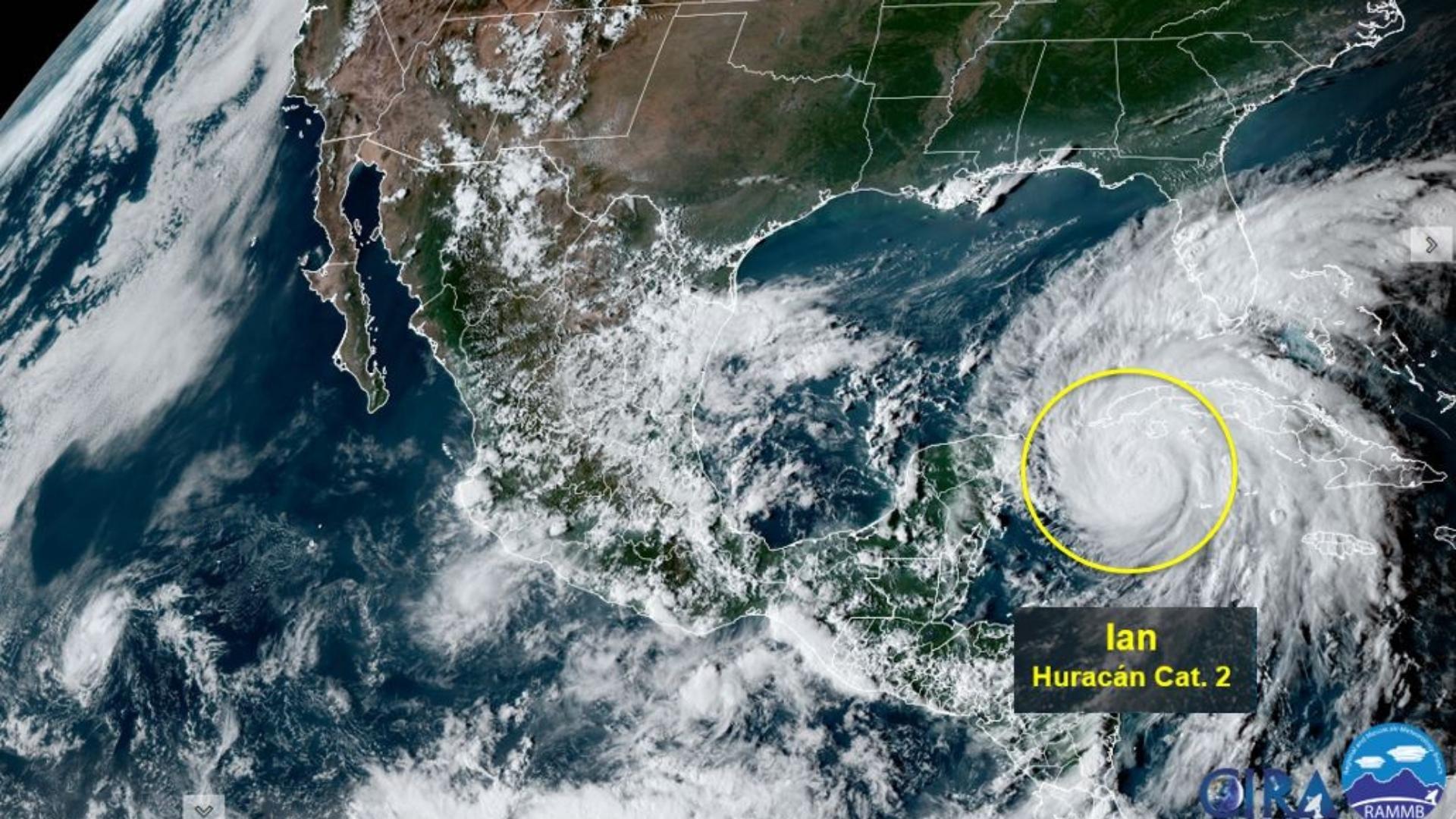 Huracán Ian se intensifica a categoría 2; ocasionará lluvias fuertes en Quintana Roo, Yucatán y Campeche. Noticias en tiempo real