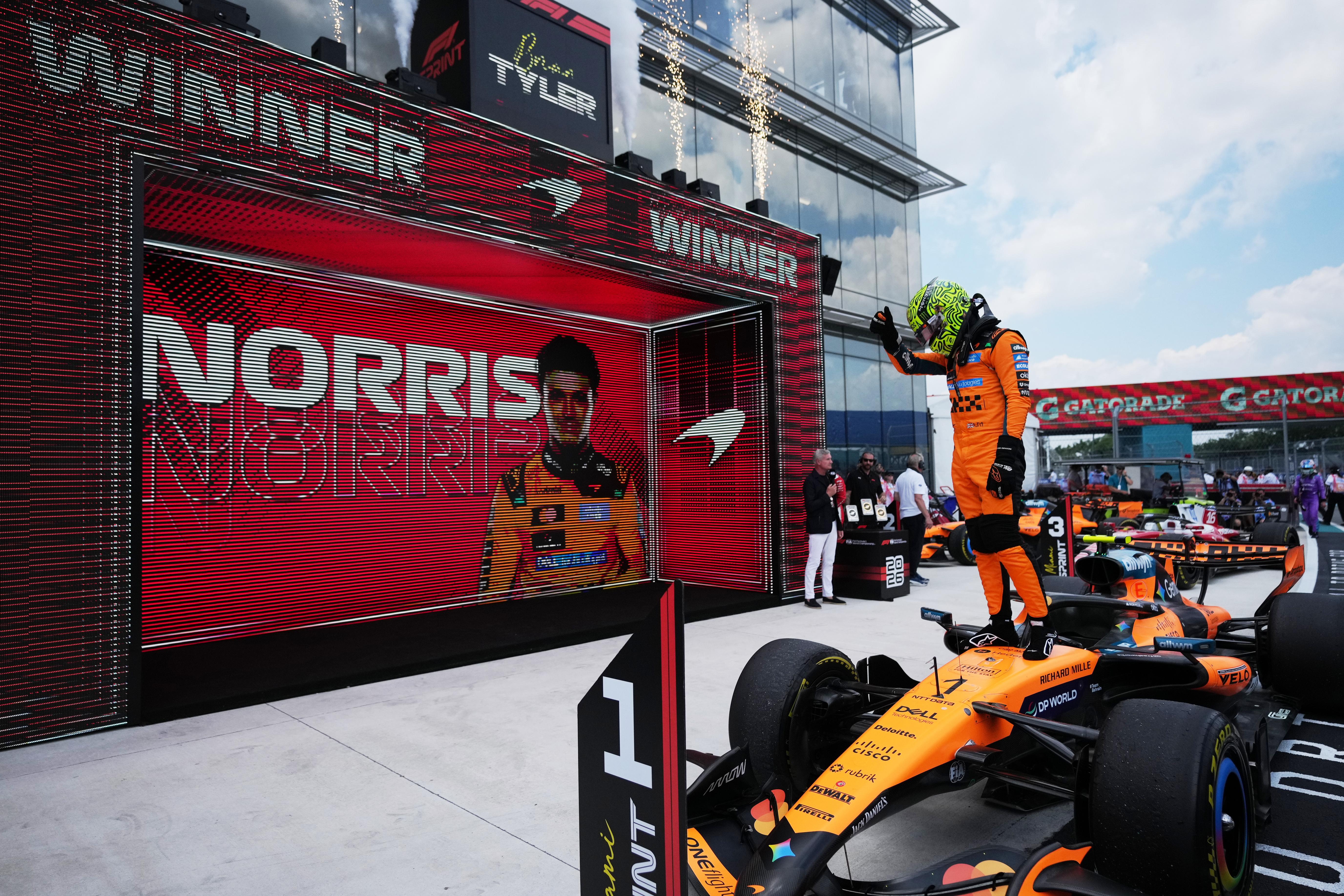 Dominio de McLaren en Florida: Lando Norris lidera el 1-2 en la Carrera Sprint del Gran Premio de Miami
