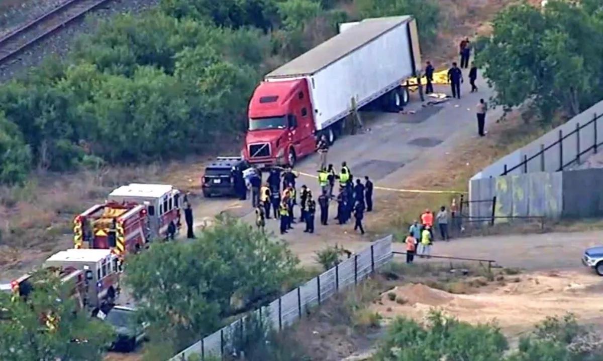 AMLO confirma 22 mexicanos entre las víctimas del accidente de tráiler en Texas. Noticias en tiempo real