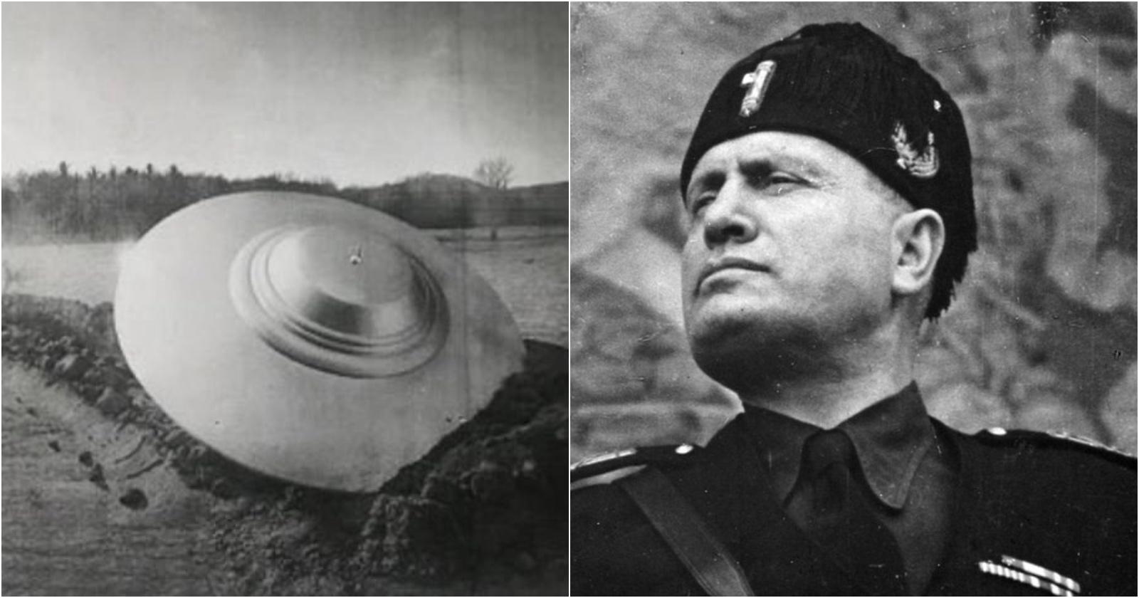 ¡No fue en Roswell!... Primer OVNI se estrelló en Italia en 1933; Benito Mussolini y el Papa sabían de la nave extraterrestre. Noticias en tiempo real