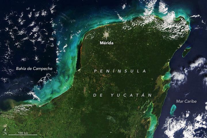 Recuerda NASA cráter hallado en Yucatán. Noticias en tiempo real
