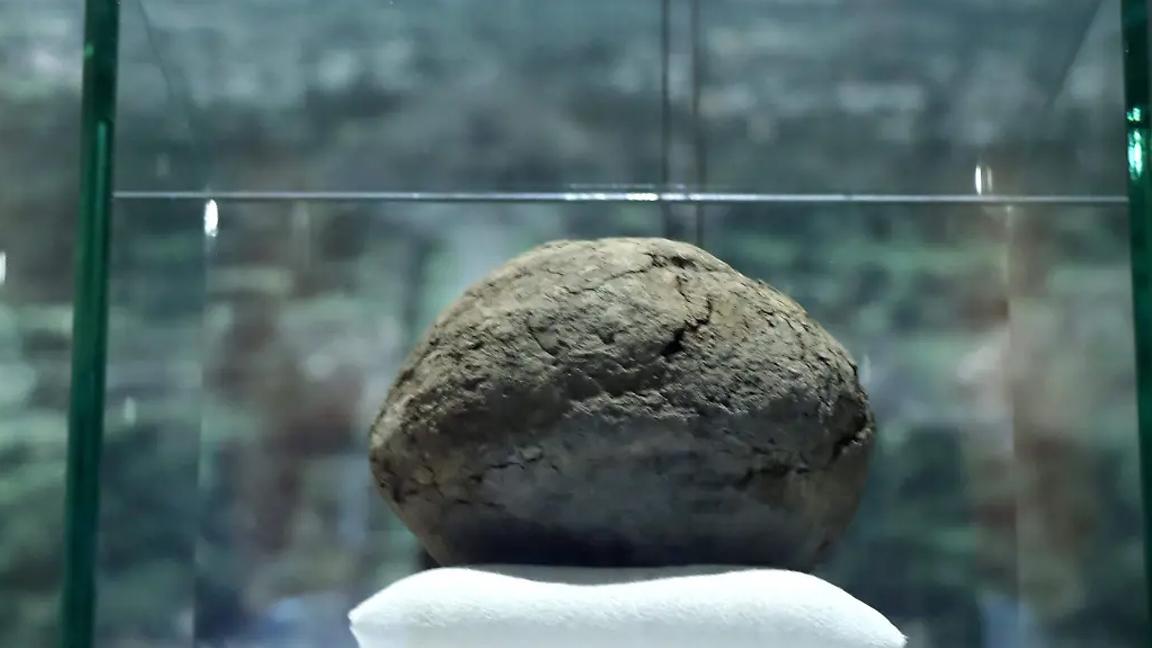 Zona Arqueológica de Teotihuacán exhibe pelota de hule de ha