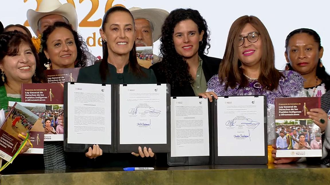 Presenta Sheinbaum en la Mañanera la Ley de Derechos de los Pueblos Indígenas; iniciará consulta nacional