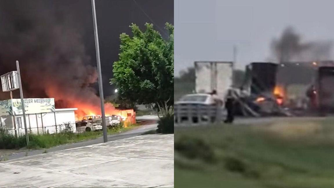 Infierno en Reynosa... Se desatan balaceras, incendios y bloqueos por captura del ‘Metro 9’, líder del Cártel del Golfo
