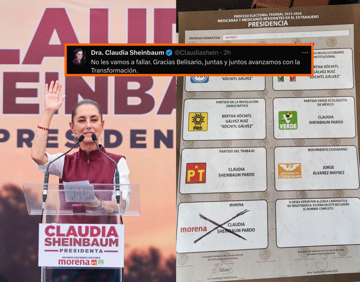 Elecciones 2024 en el extranjero: usuarios exponen su voto a favor de Claudia Sheinbaum. Noticias en tiempo real