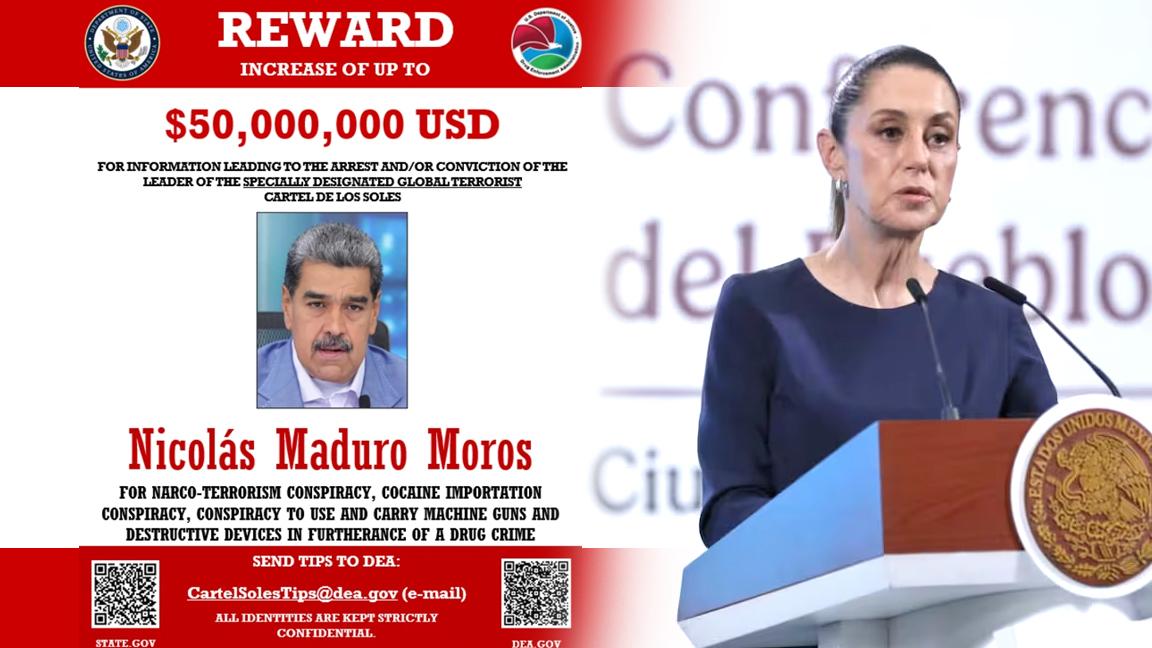 ¿Nicolás Maduro tiene nexos con cárteles mexicanos?... esto dijo Sheinbaum en La Mañanera. Noticias en tiempo real