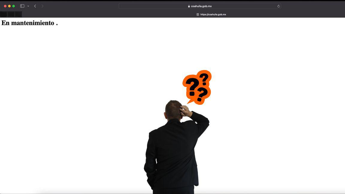 Sitio web oficial de Coahuila en blanco y fuera de servicio. Noticias en tiempo real