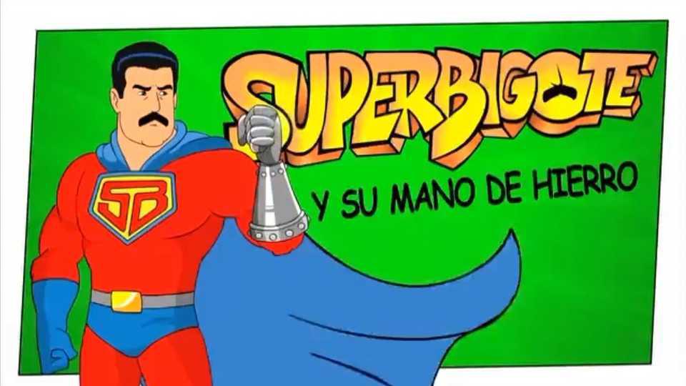 ‘Súper Bigote’... Nicolás Maduro es un superhéroe en caricatura; combate al ‘imperialismo norteamericano’ (Video). Noticias en tiempo real