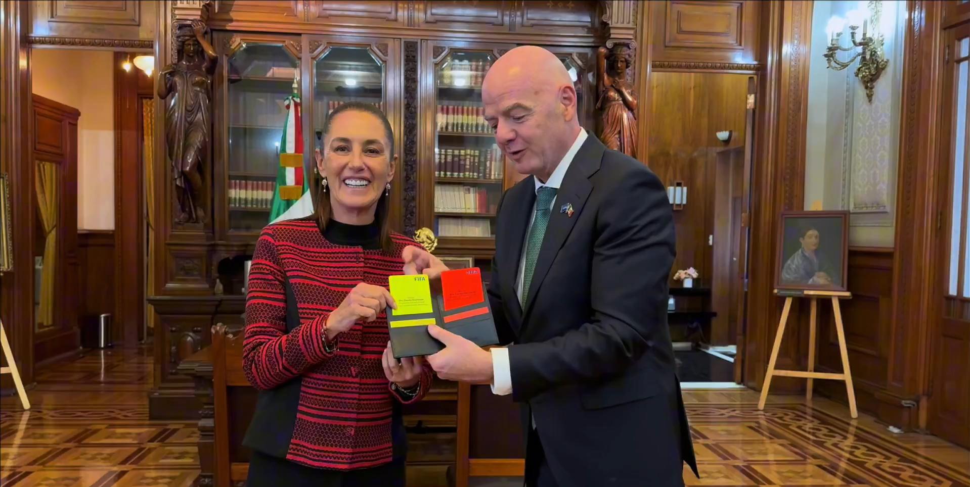 Sheinbaum promete inauguración ‘histórica’ del Mundial 2026 tras reunión con Infantino en Palacio