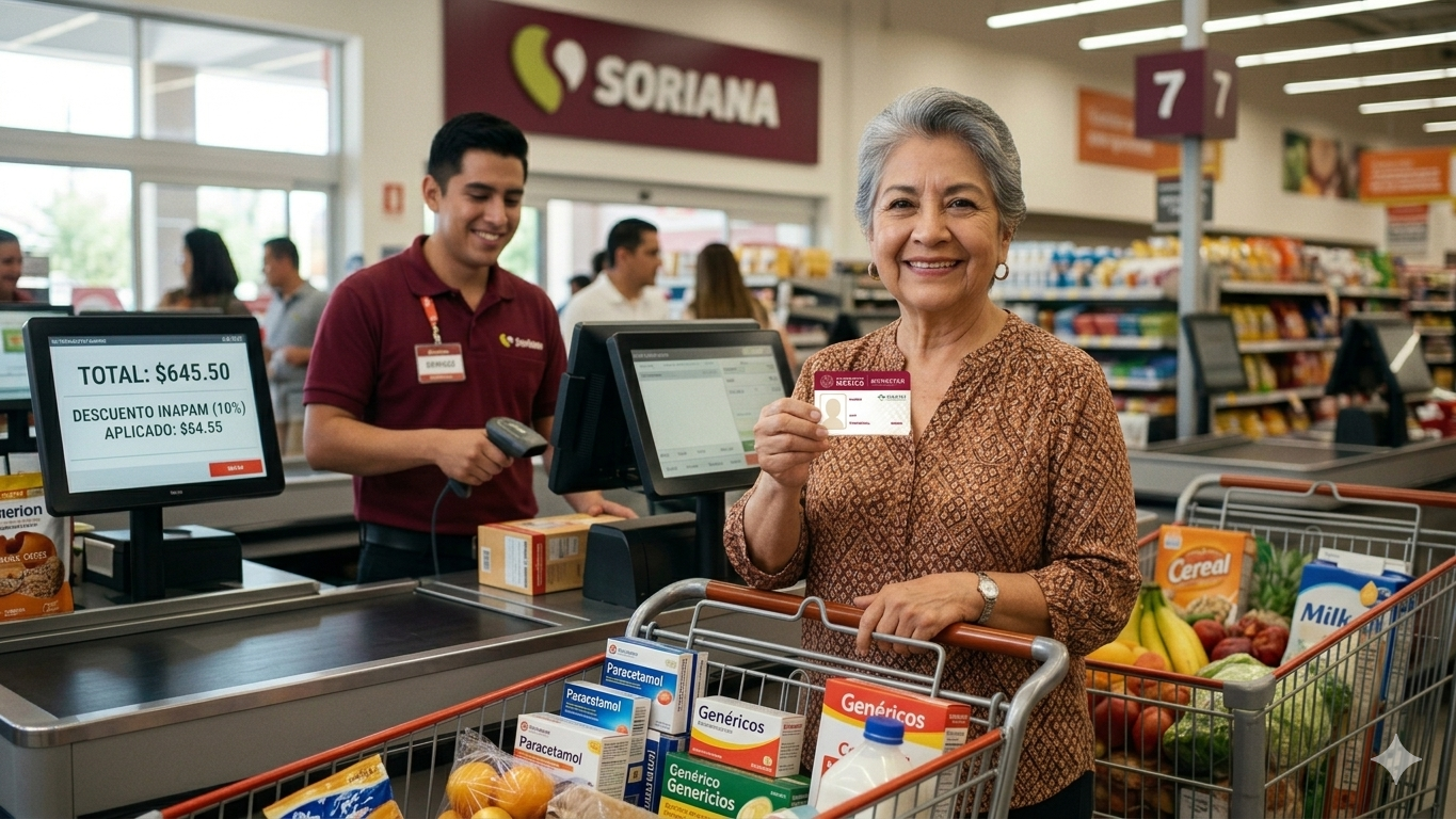 ¿Vas al súper? Soriana mantiene megadescuento del  INAPAM para adultos mayores en junio 2026