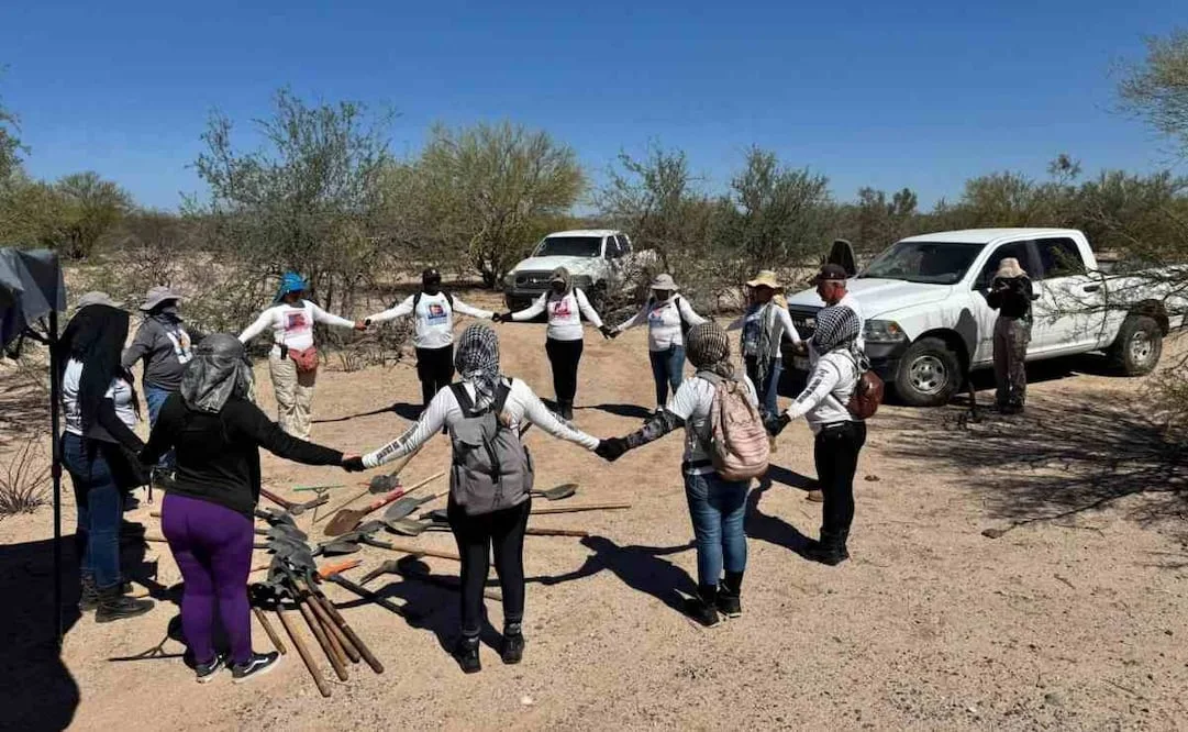 Colectivos elevan a 53 las osamentas halladas en Guaymas; continúan rastreos en ejido